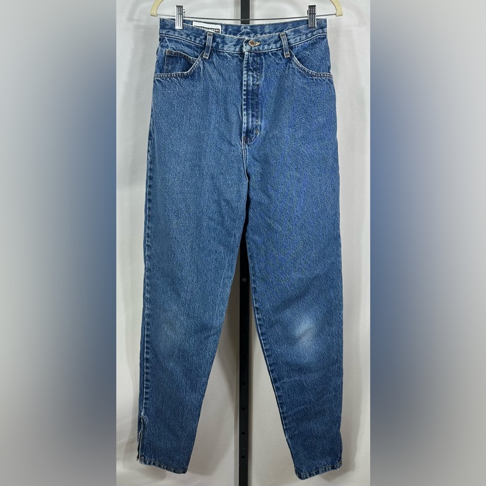 bonjour Medium Washed High Waisted Mom Vintage Vintagecore Jeans